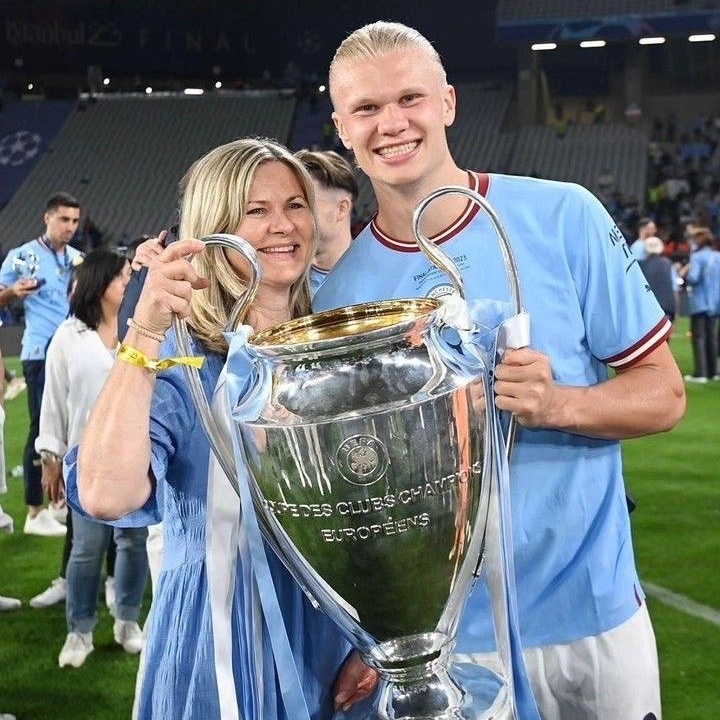 the best trophy a man can have is his mother's smile.
