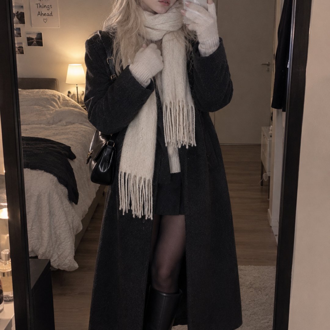 just trying to keep warm, inside and out.