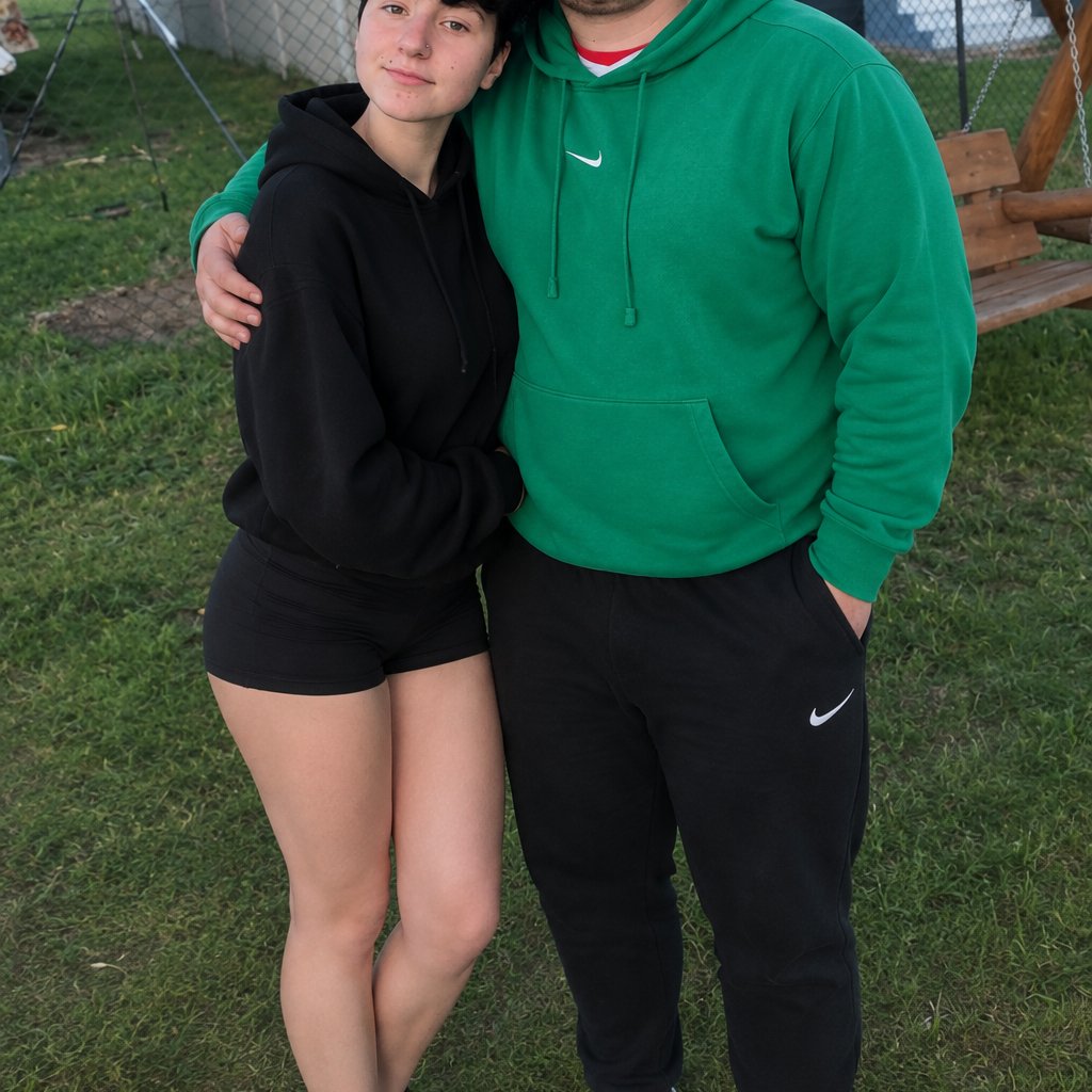 me with the gf.. hopefully no guys are into her.. and girls into me