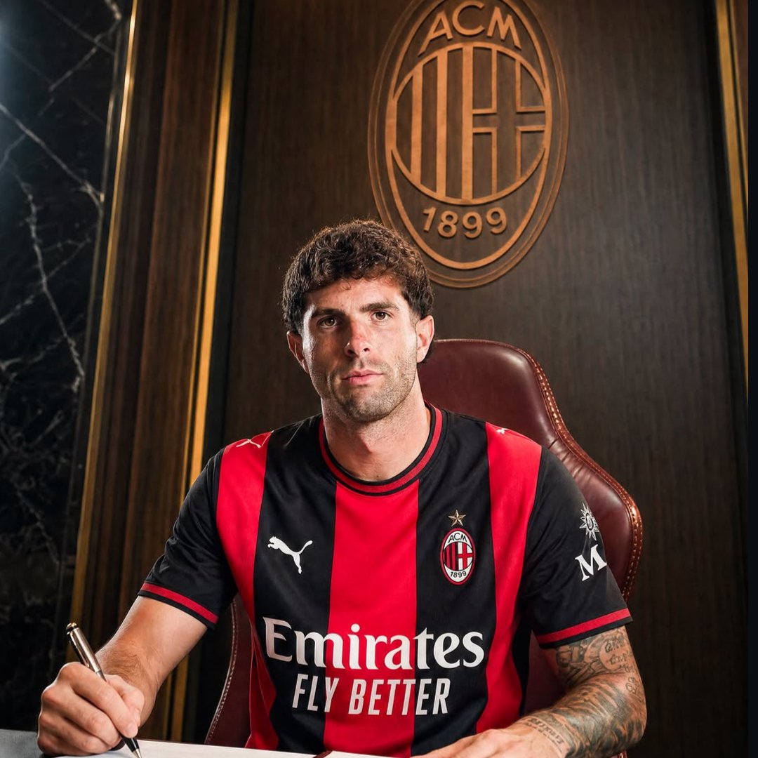 🚨HERE WE GO! AC MILAN AGREE NEW DEAL WITH CHRISTIAN PULISIC UNTIL JUNE 2031❤️🖤🇺🇸

Verbal agreement in place with the American star to sign new contract at the club beyond current agreement in June 2028.

Pulisic will now sign a five-year deal until June 2031 with AC Milan, seen as key player by Amorim and chairman Cardinale.

Pulisic stays.

2️⃣0️⃣3️⃣1️⃣🦸🏻