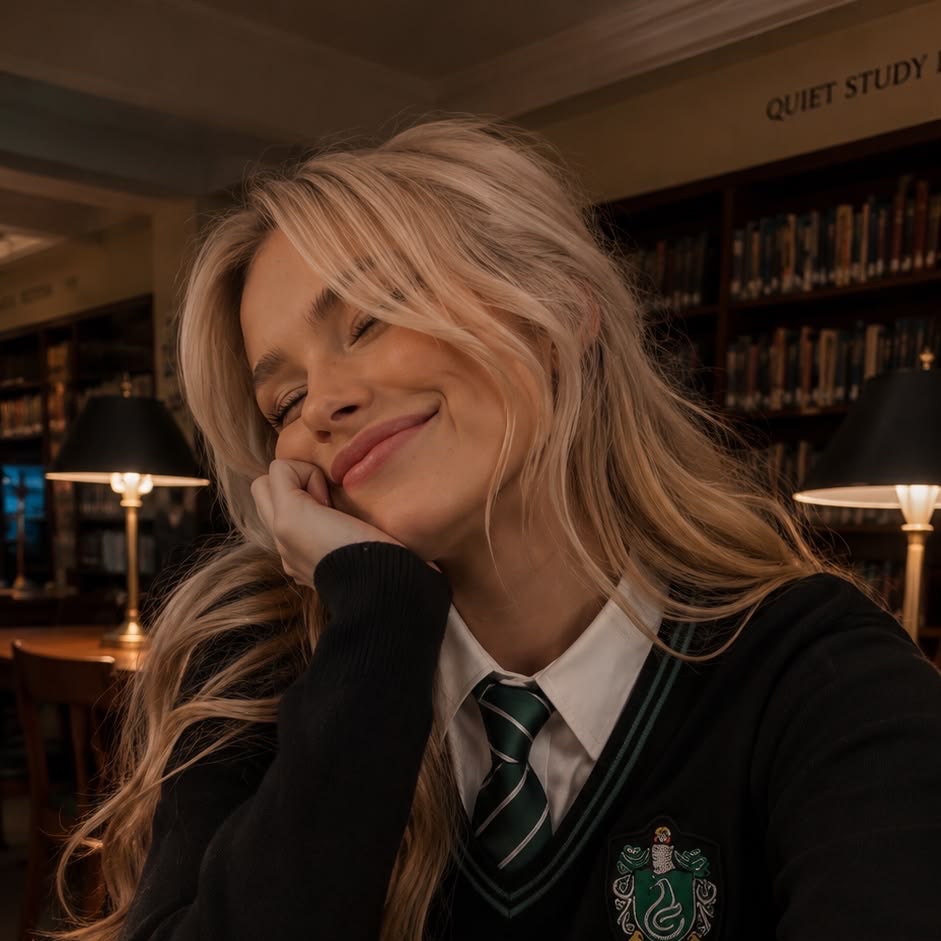 even slytherins need their beauty sleep, though i'm already perfect, aren't i?