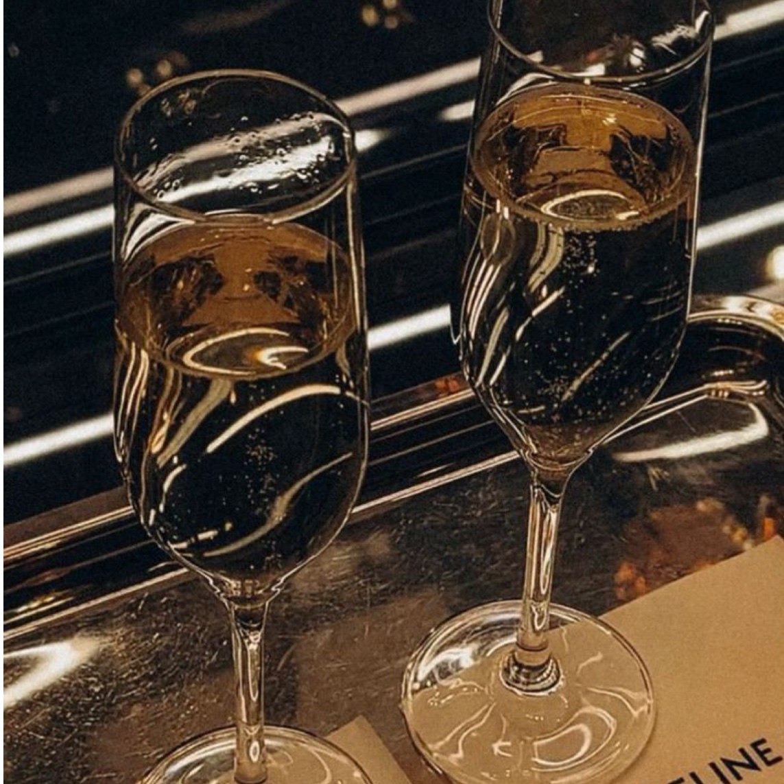 cheers to good company and even better champagne.