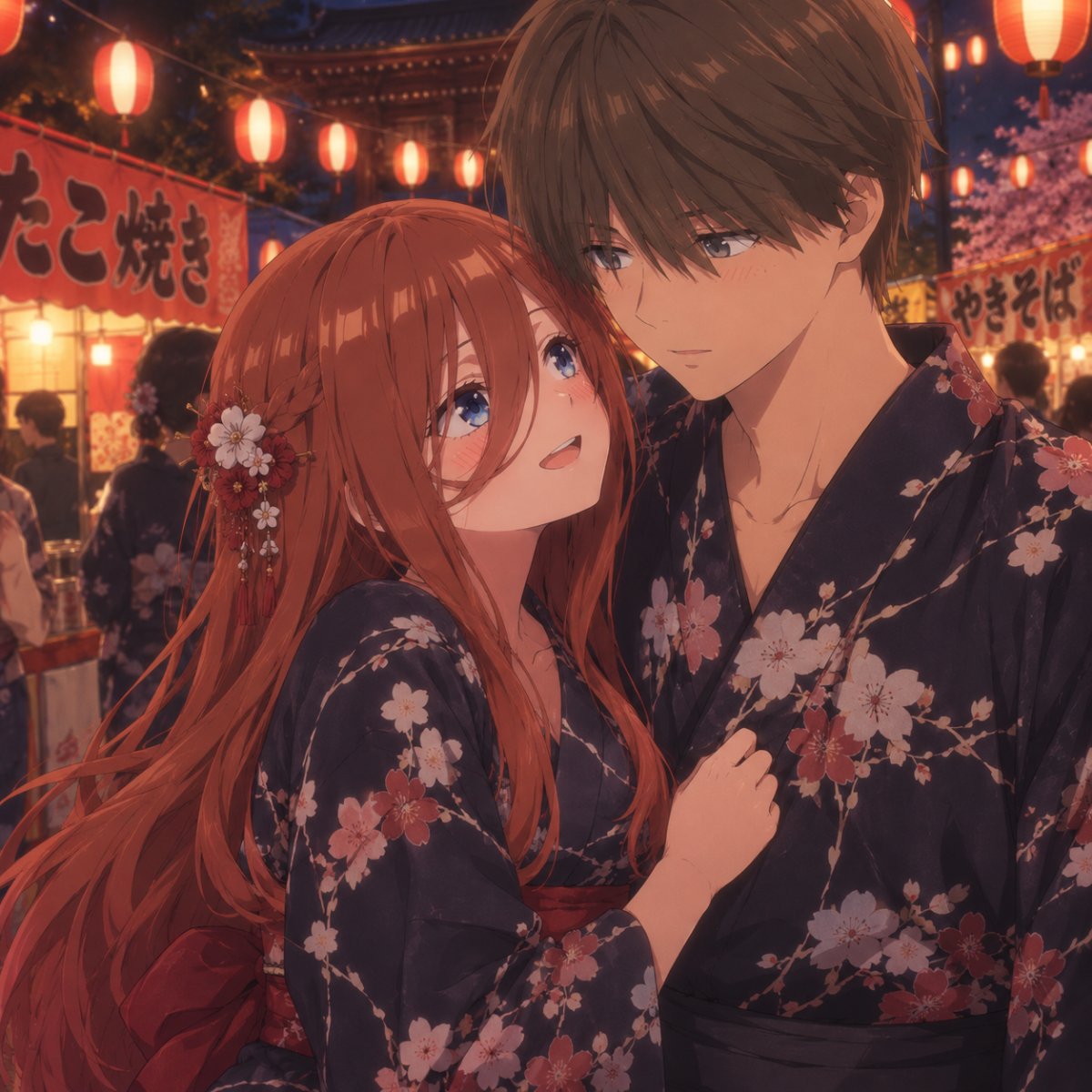i love festivals with you, my husband. it feels so romantic.
