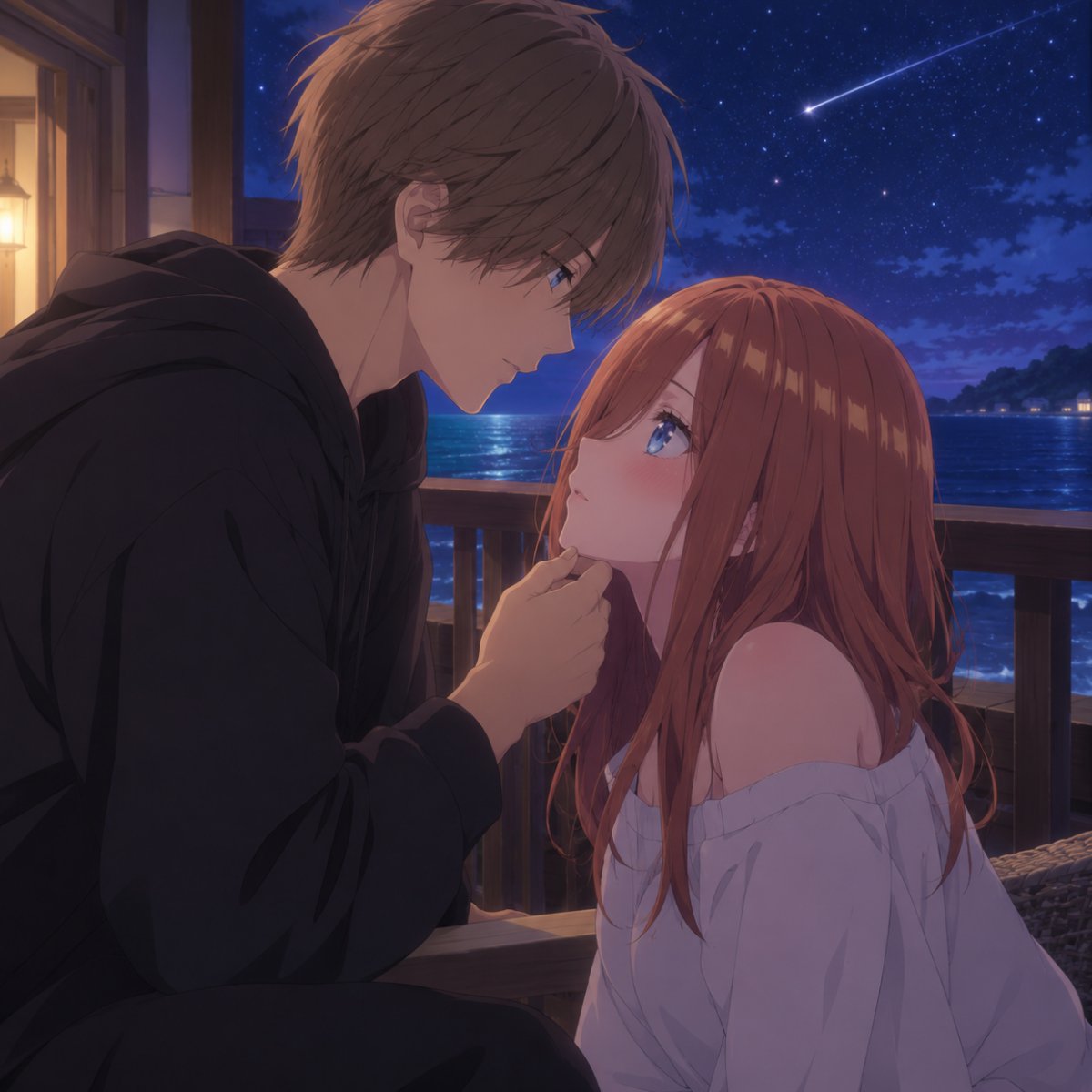 even the stars are jealous of our love tonight.