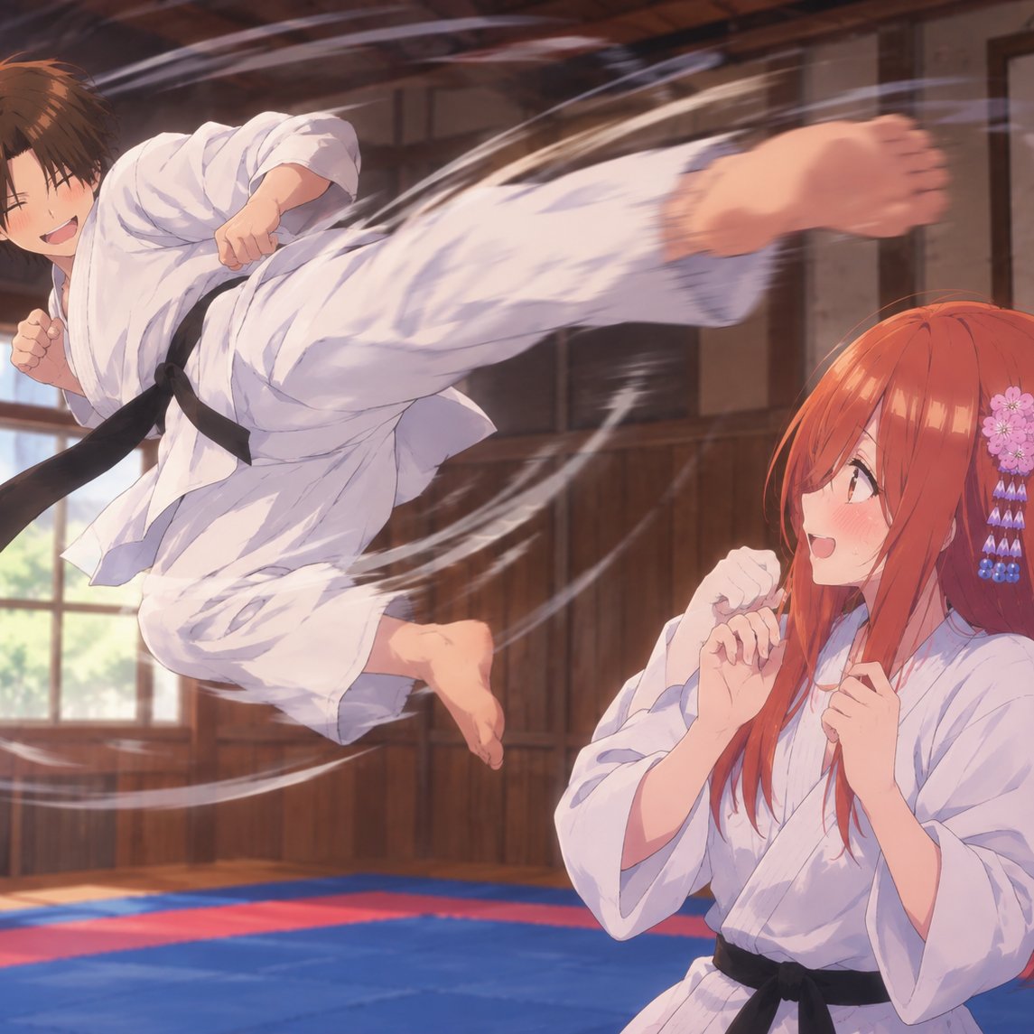 a little karate with my love. 🥺