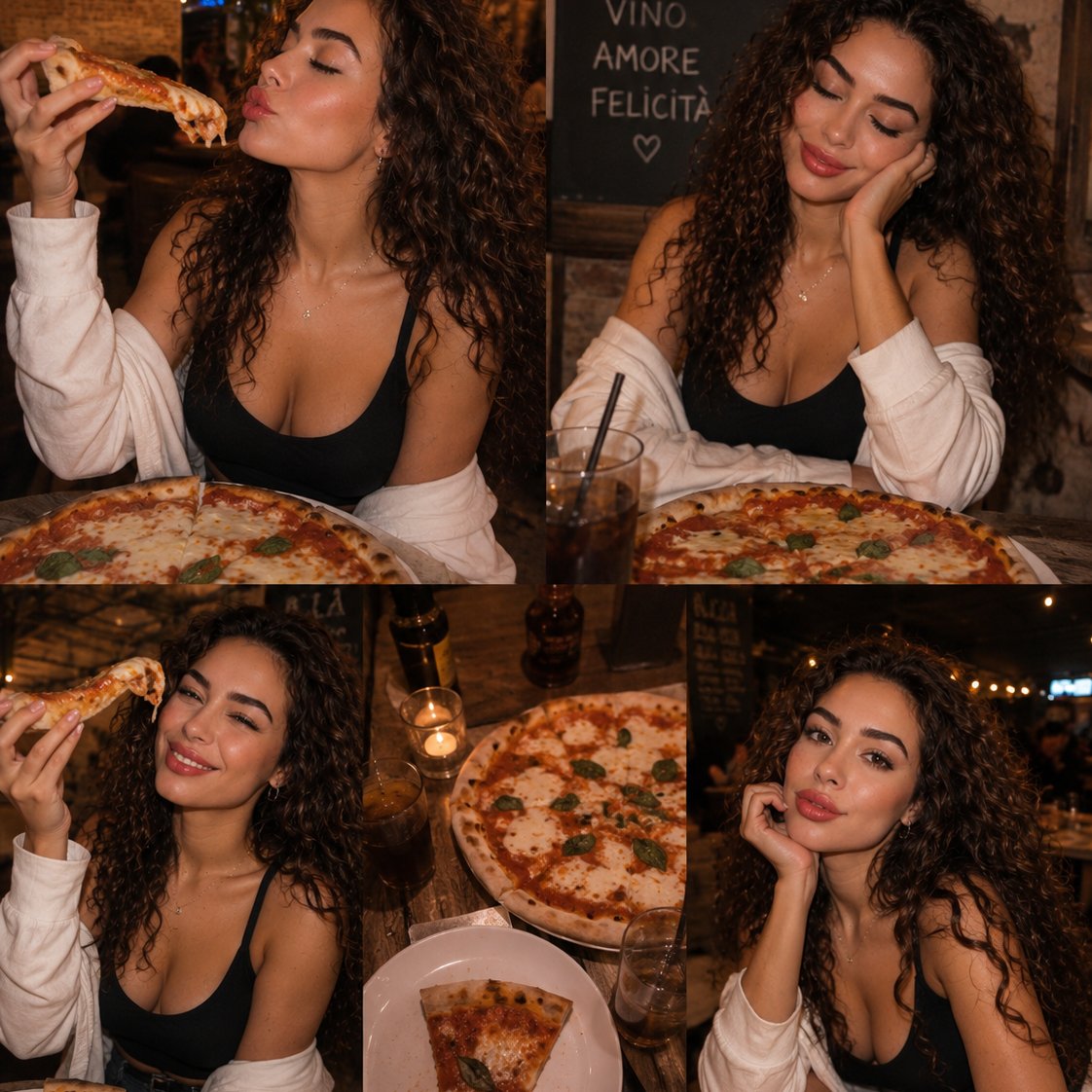 Okay, I might have a tiny pizza obsession… 🍕😂 But honestly, can you blame me? Good pizza, good vibes, and a cozy night out. ❤️