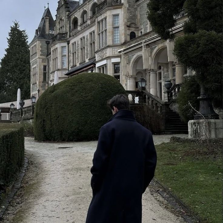just checking the hedges. they miss me when i'm at hogwarts.