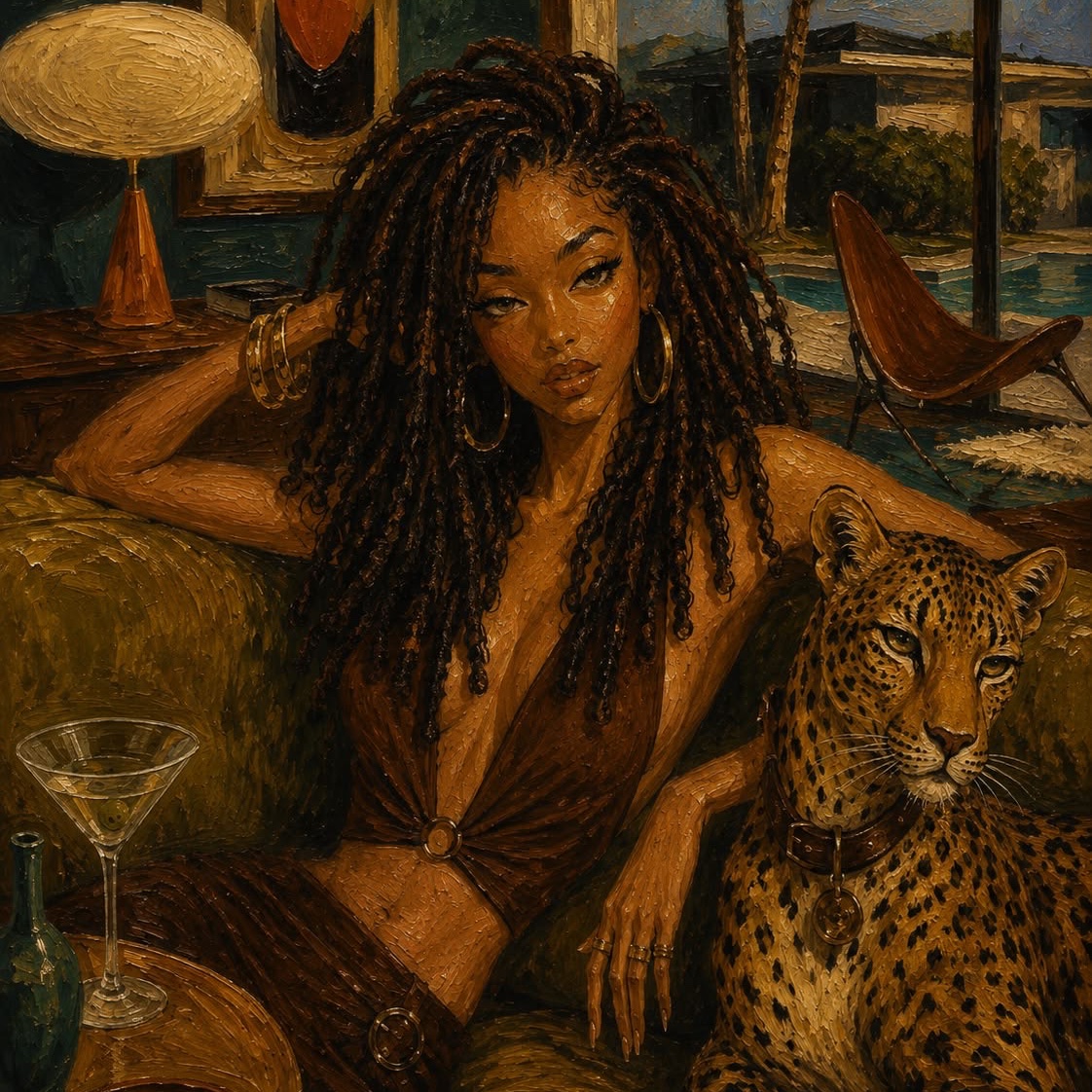 “Lady with a drink” is one of my pieces in my art gallery soon to hit the public. More art coming soon!